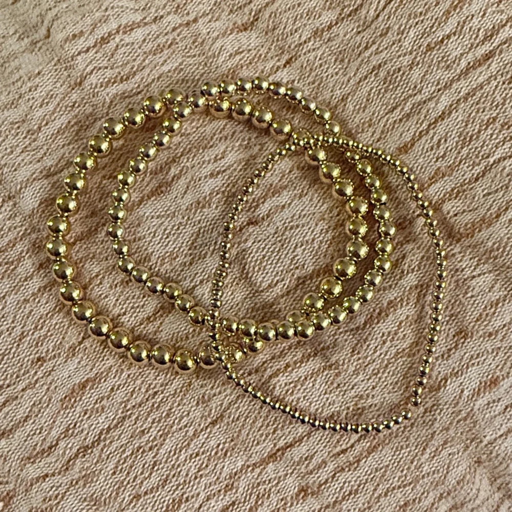 18k Gold Filled Beaded Bracelet - Picture 1 of 2